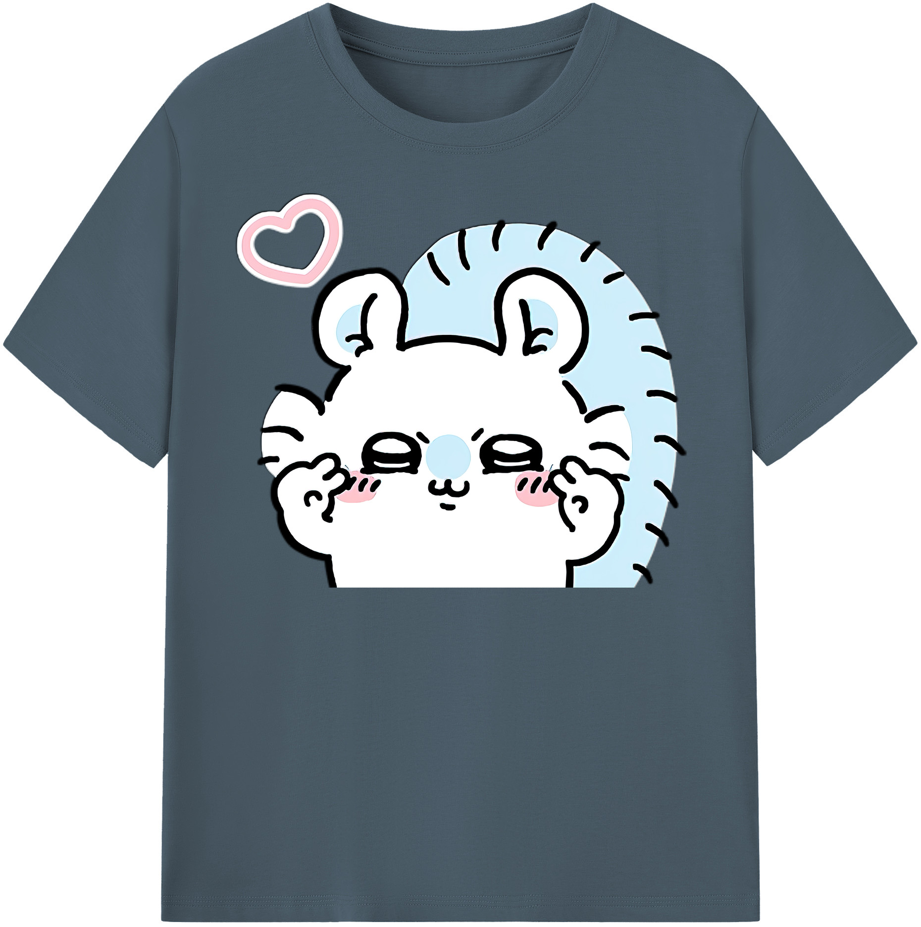（画像用） ちいかわ モモンガ Chii-kawa Momonga 綿100％半袖Tシャツ（フロントプリント）